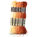 6pcs/lot Colorful Polyester Embroidery Thread