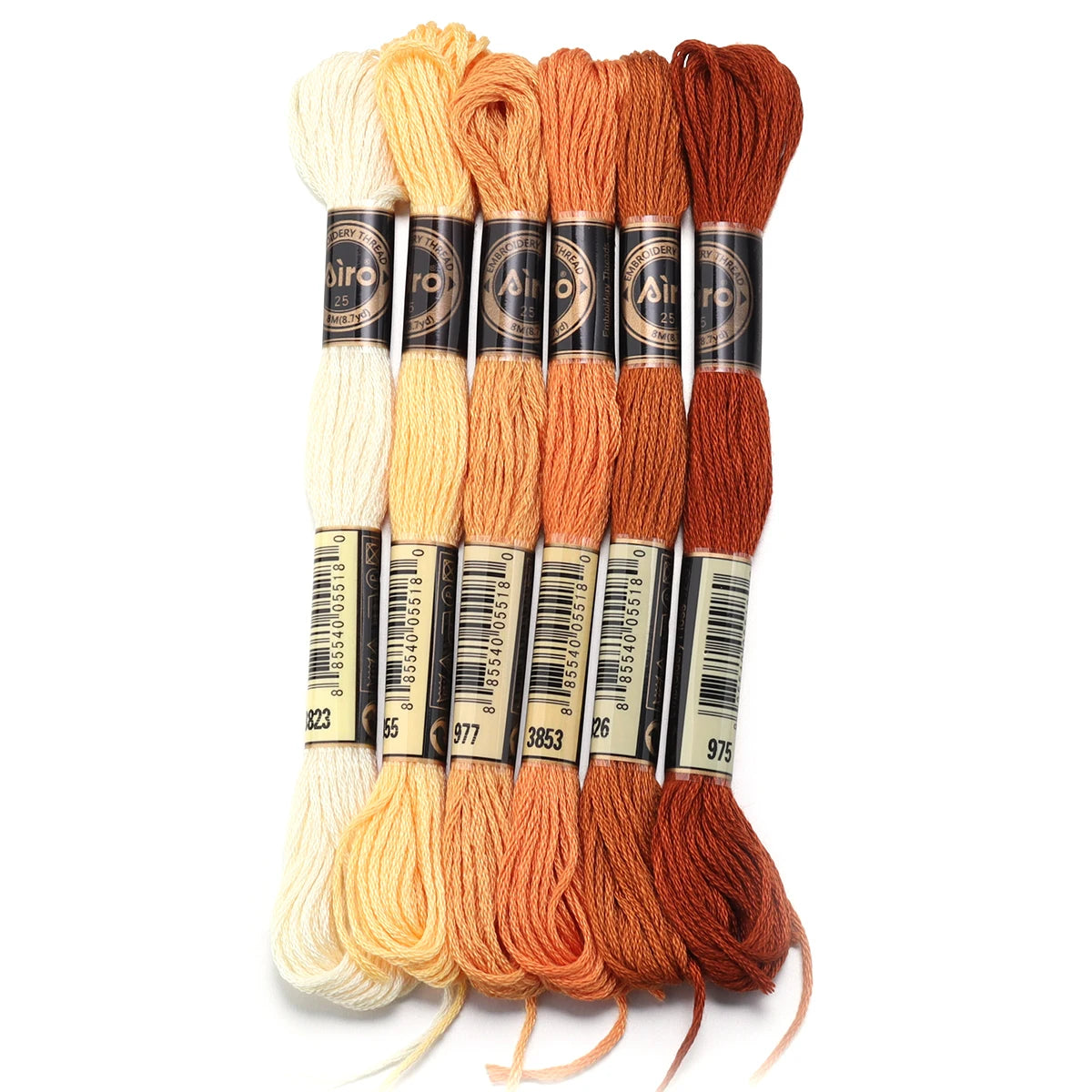 6pcs/lot Colorful Polyester Embroidery Thread