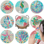 8pc/sets Diamond Painting Coasters