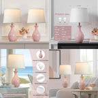 (2) Modern Ceramic Lamps