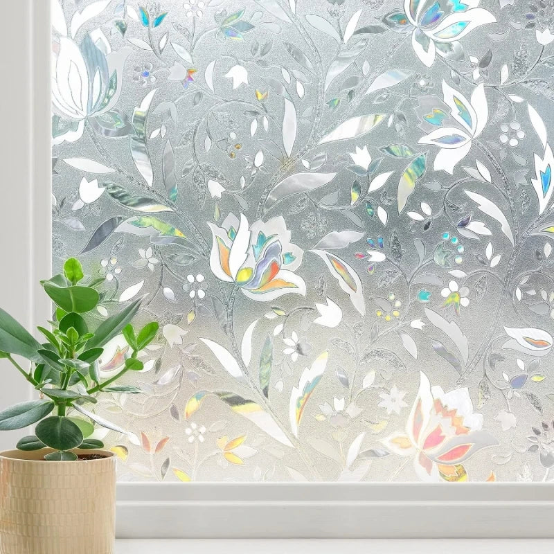 Tulip Frosted Window Privacy Film, Static Cling