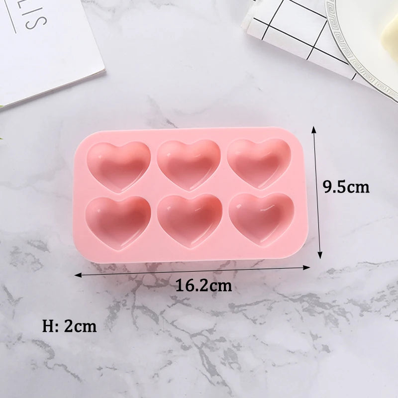 6 Holes Rose Silicone Mold