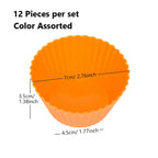12Pcs Silicone Cupcake Set