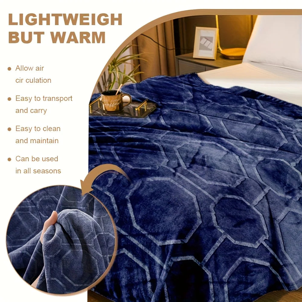 Blue Throw Blanket - Ultra-Soft Cozy