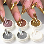 6pcs Chrome Mirror Nail Powder