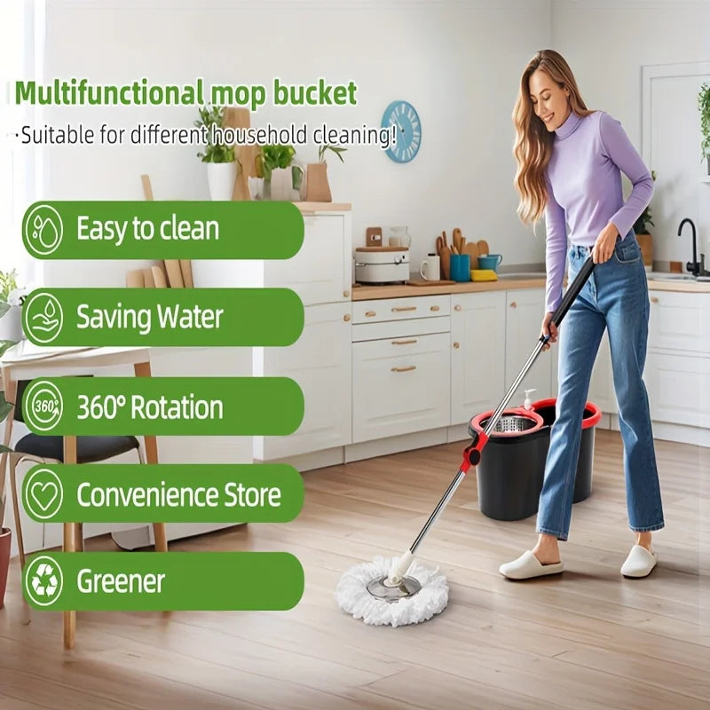 Heavy Duty Spin Mop Bucket System