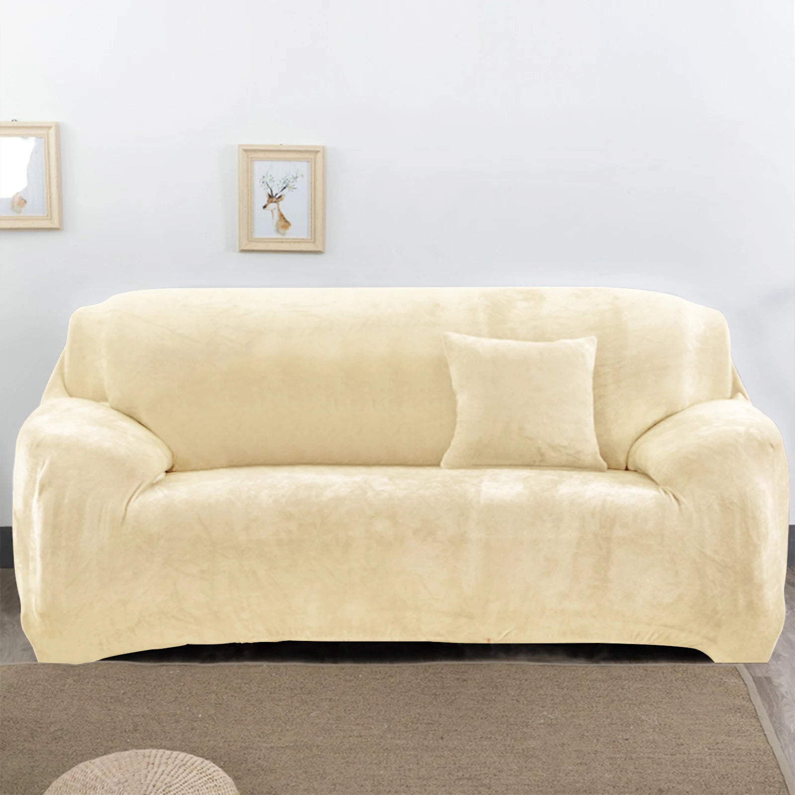 Sofa Covers, Velvet 1Pc Free Pillowcase