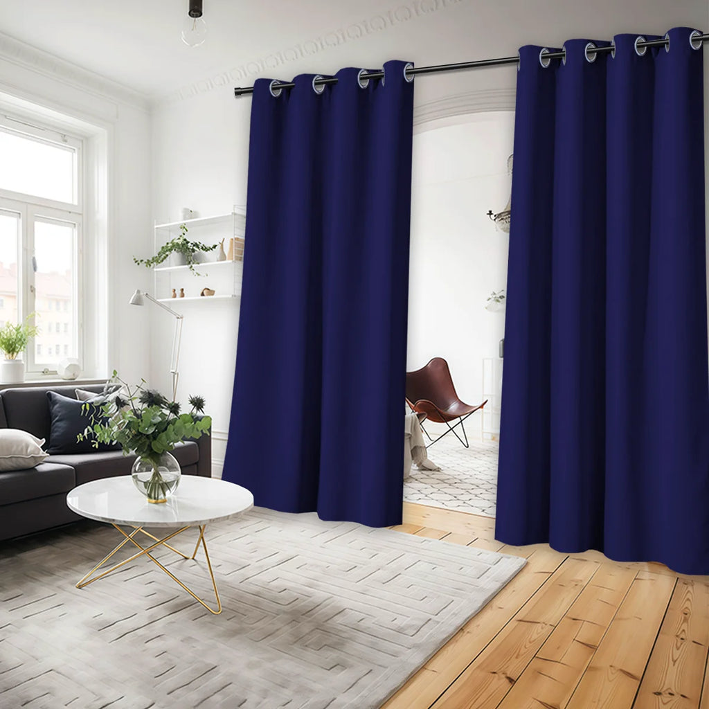 2 Blackout Grommet Curtains