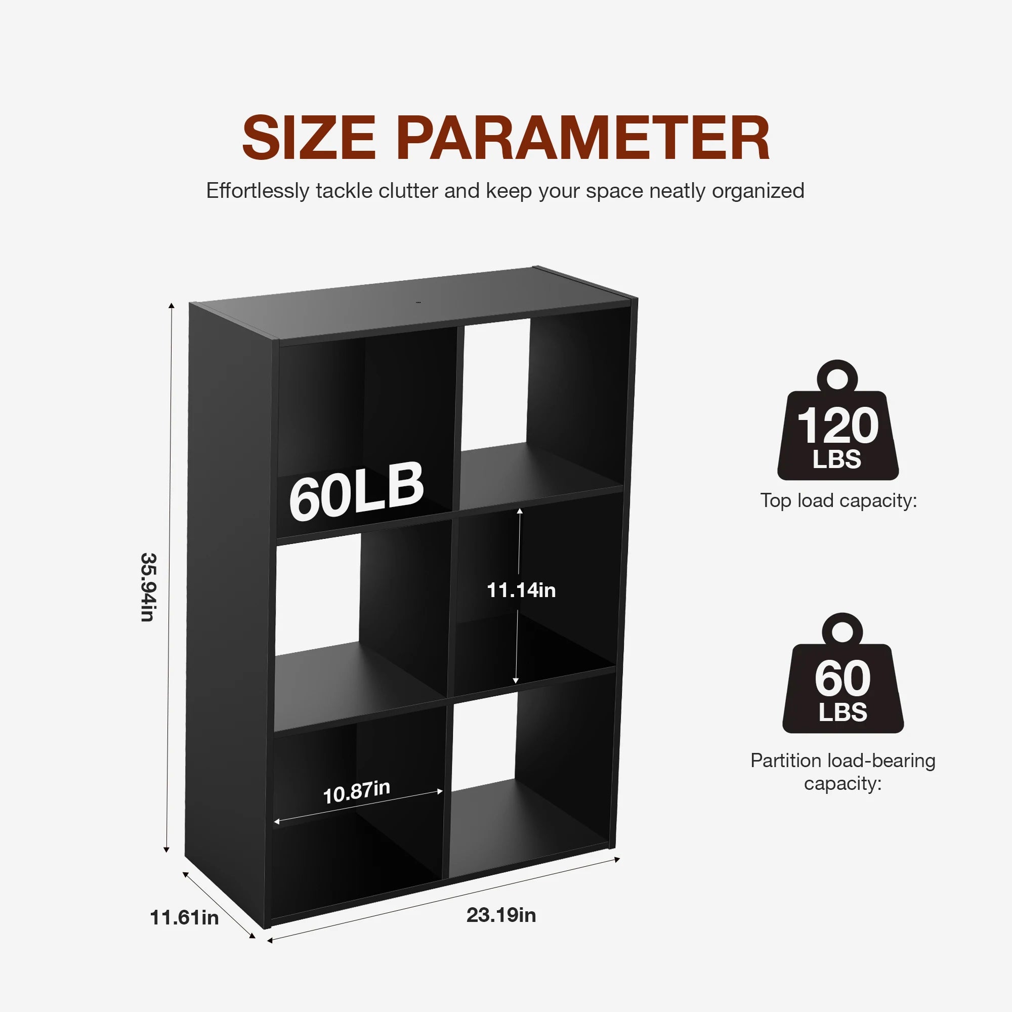 9 Cube Storage Wooden Shelf