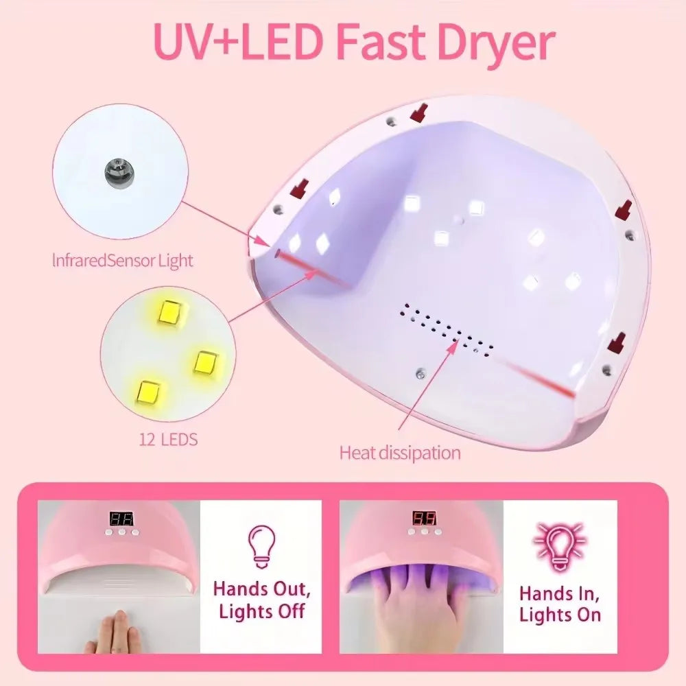 Professional Electric Nail Drill Polish Kit