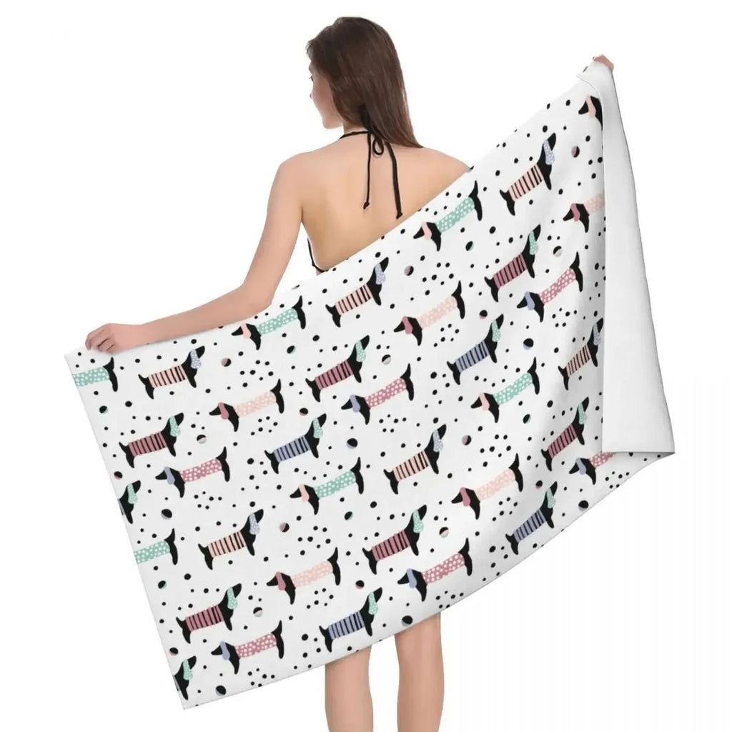 Dachshund Dog Beach Towel