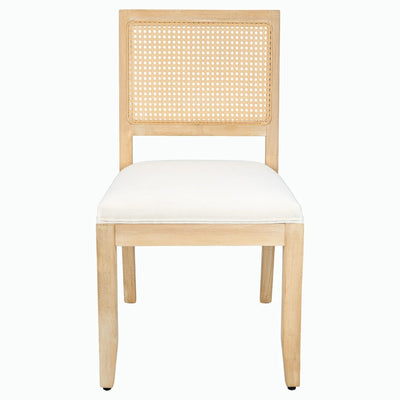 Farmhouse Rattan/ 2 Chairs /Solid Wood Frame