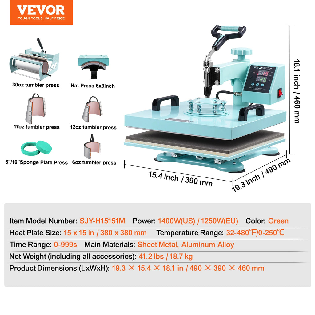Heat Press Machine , T-Shirts/Hats/Plates