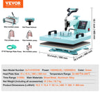 Heat Press Machine , T-Shirts/Hats/Plates