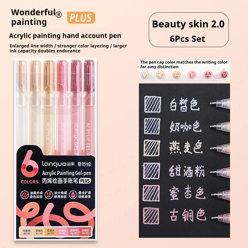 6/24/36/54/72/90 Colors Acrylic Painting Pens