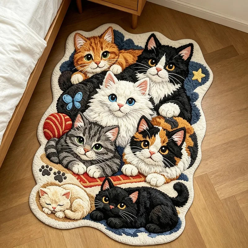Cats Print Rug Home