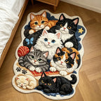 Cats Print Rug Home