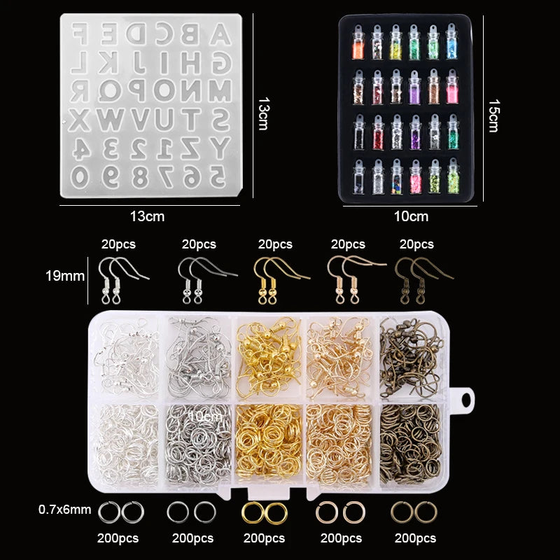16 Epoxy Casting Molds Set