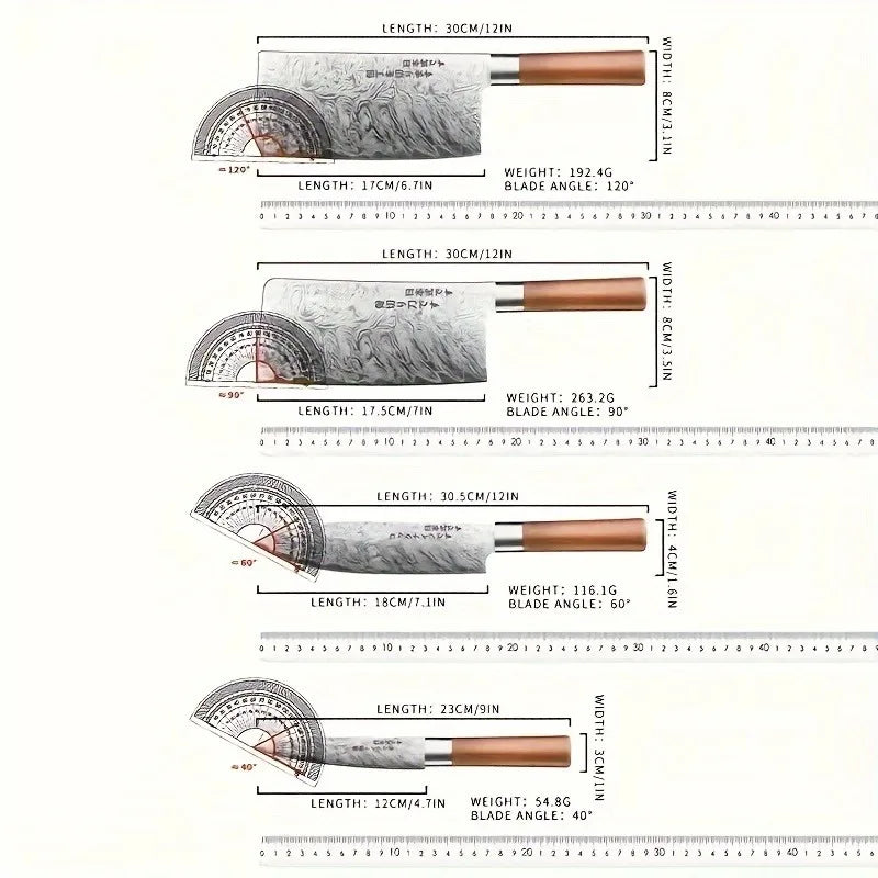 4-Piece Chef Knife Set