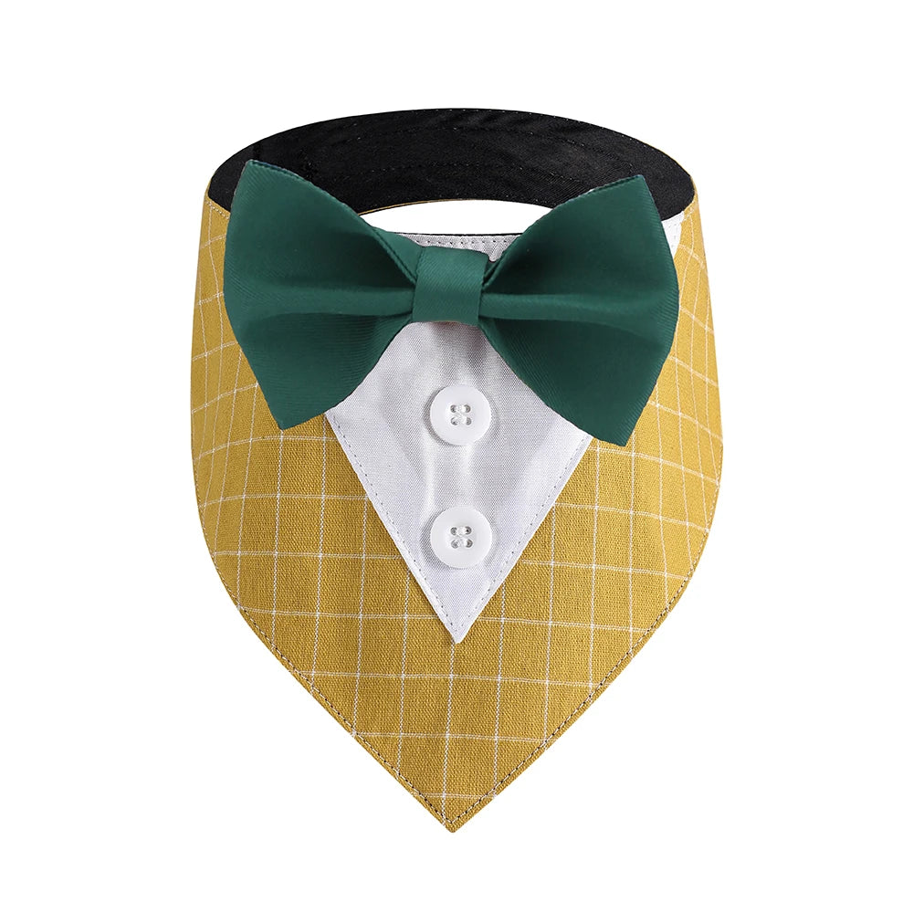 Tuxedo Suit Dog Bandana, Adjustable