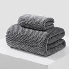 Fleece Bath Towel 3pc Set