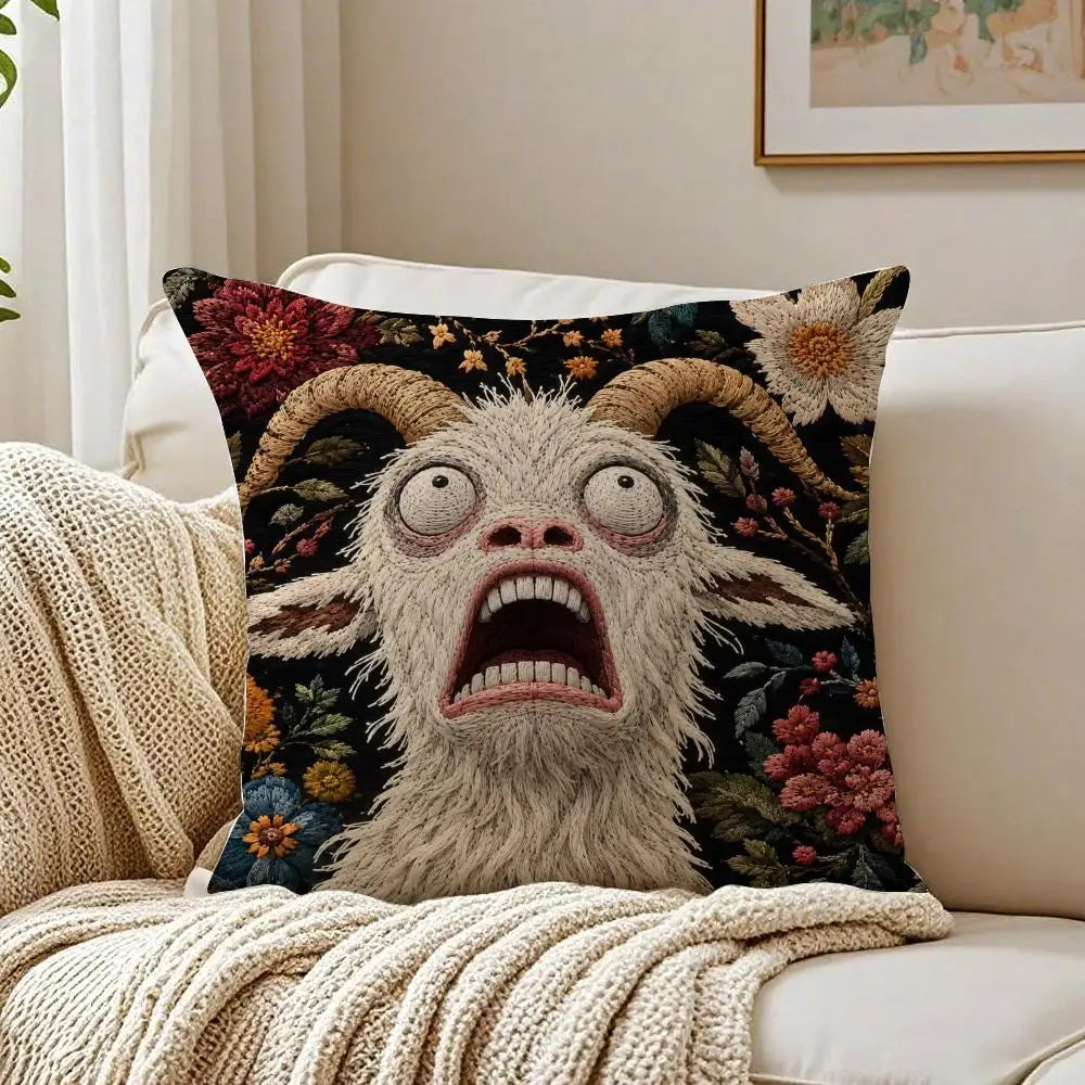 Screaming Goat Pillow Case