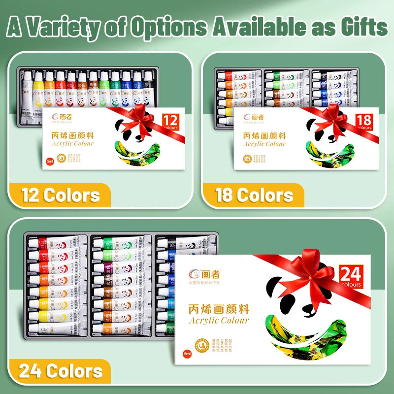 Acrylic Paint Set 12/18/24 Colors
