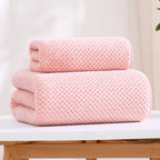 Fleece Bath Towel 3pc Set