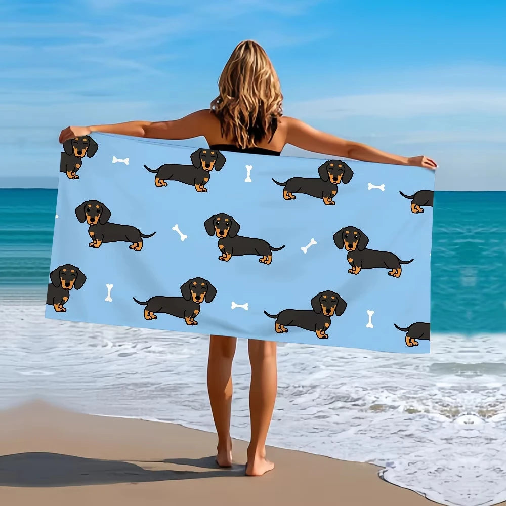 Dachshund Beach Towel