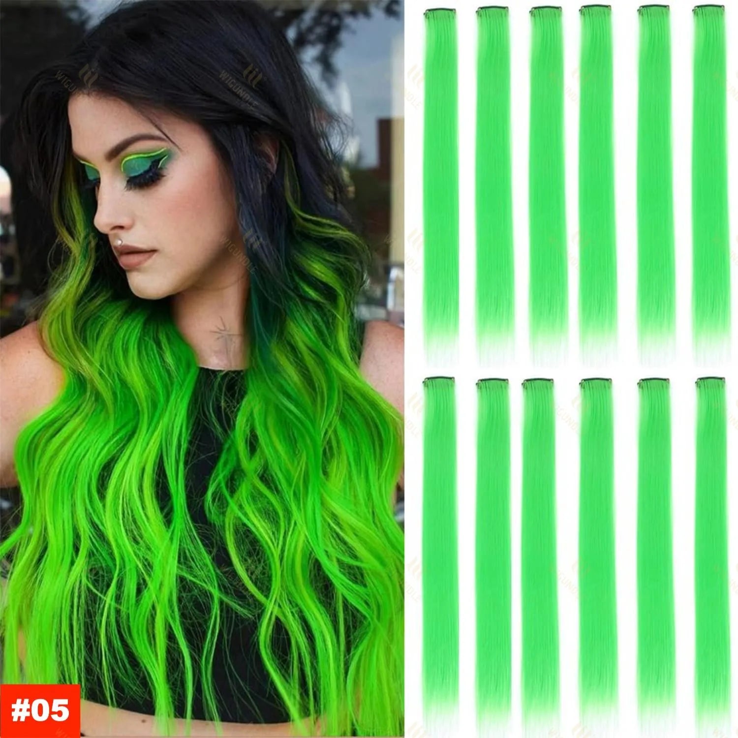 18 Color Clip Style Hair Extensions