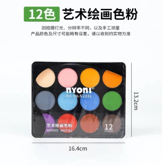 12-Color Super Soft Artist Pastels Mixed Media