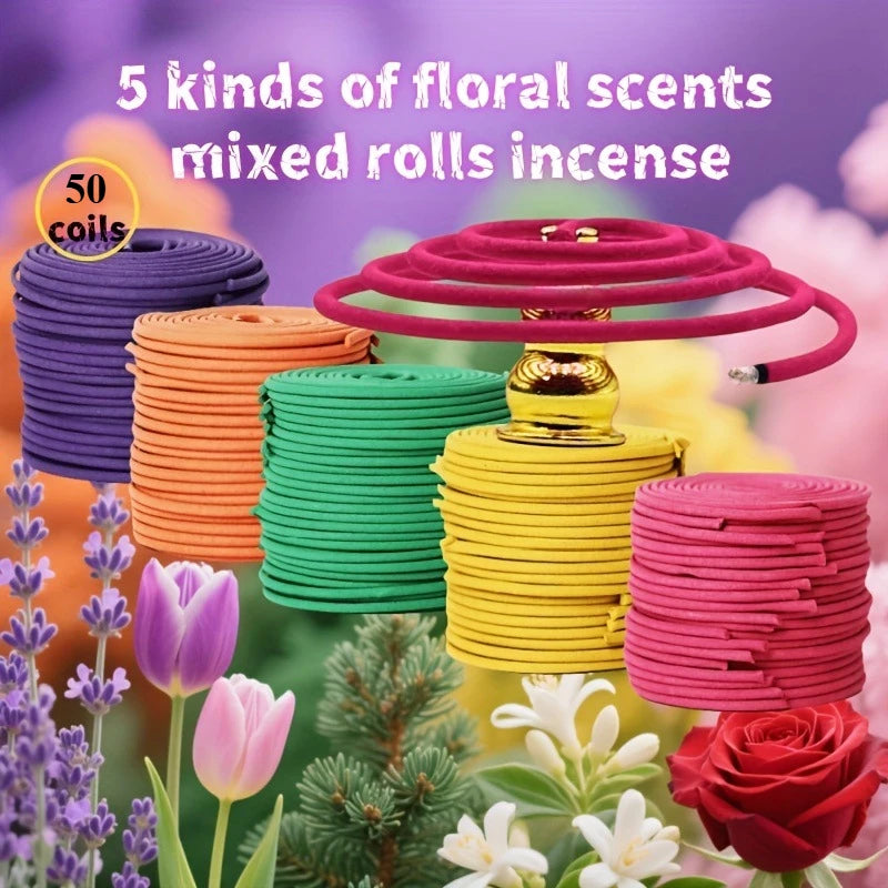 Mixed Fragrance Incense, Spiral Shape Coil