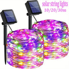 Solar Garden Lights String Lights, 8 Modes