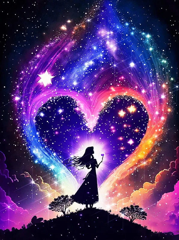 Diamond Painting Fantasy Moon Tree