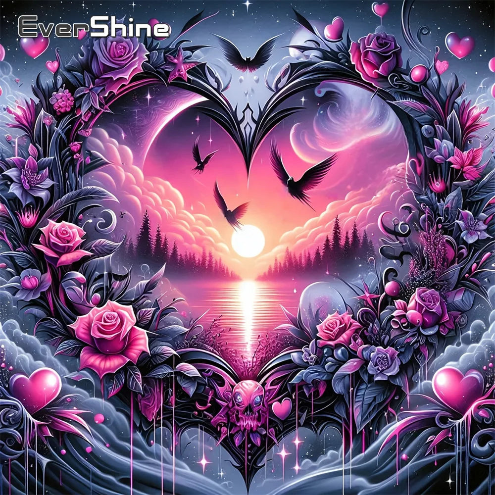 Diamond Painting Love Heart Landscape