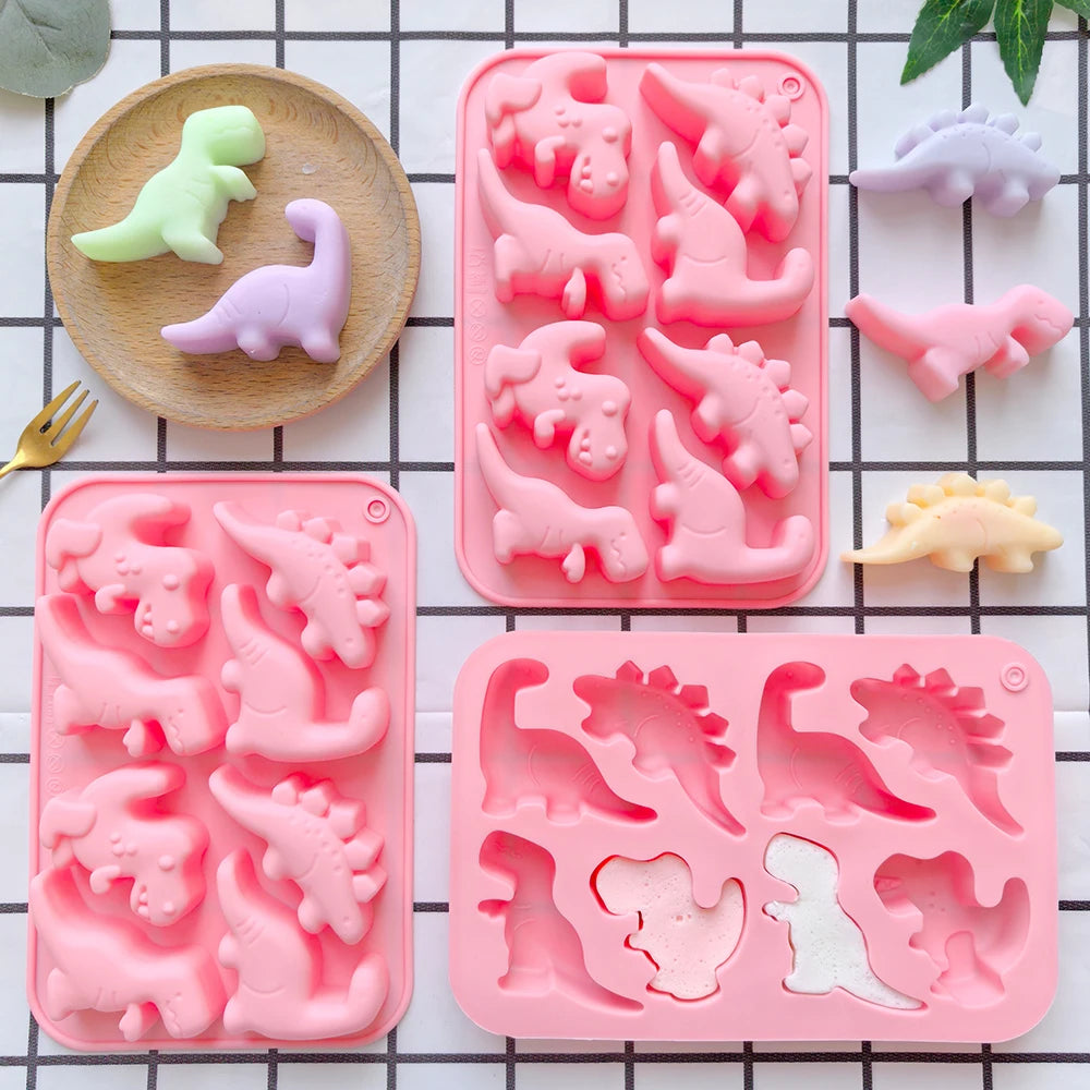 1pc silicone mold,  3D dinosaur shaped
