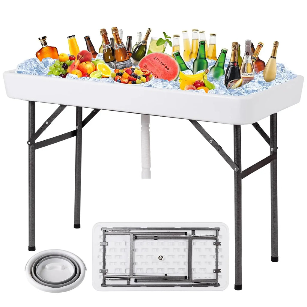 Folding Ice Cooler Table