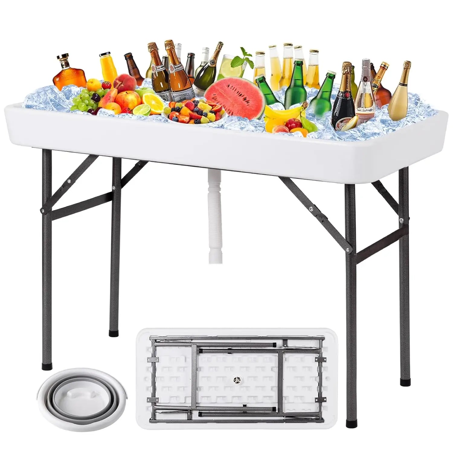 Folding Ice Cooler Table