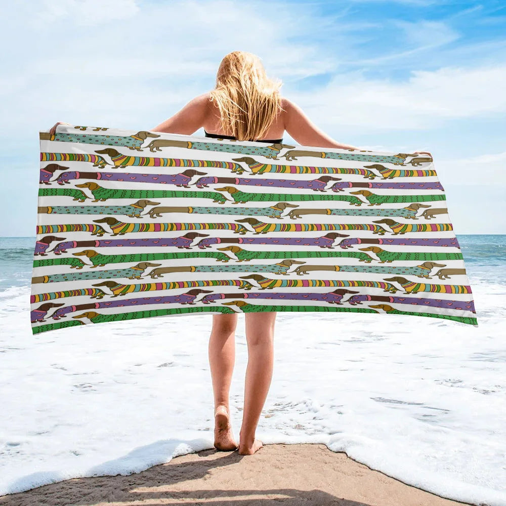 Dachshund Beach Towel