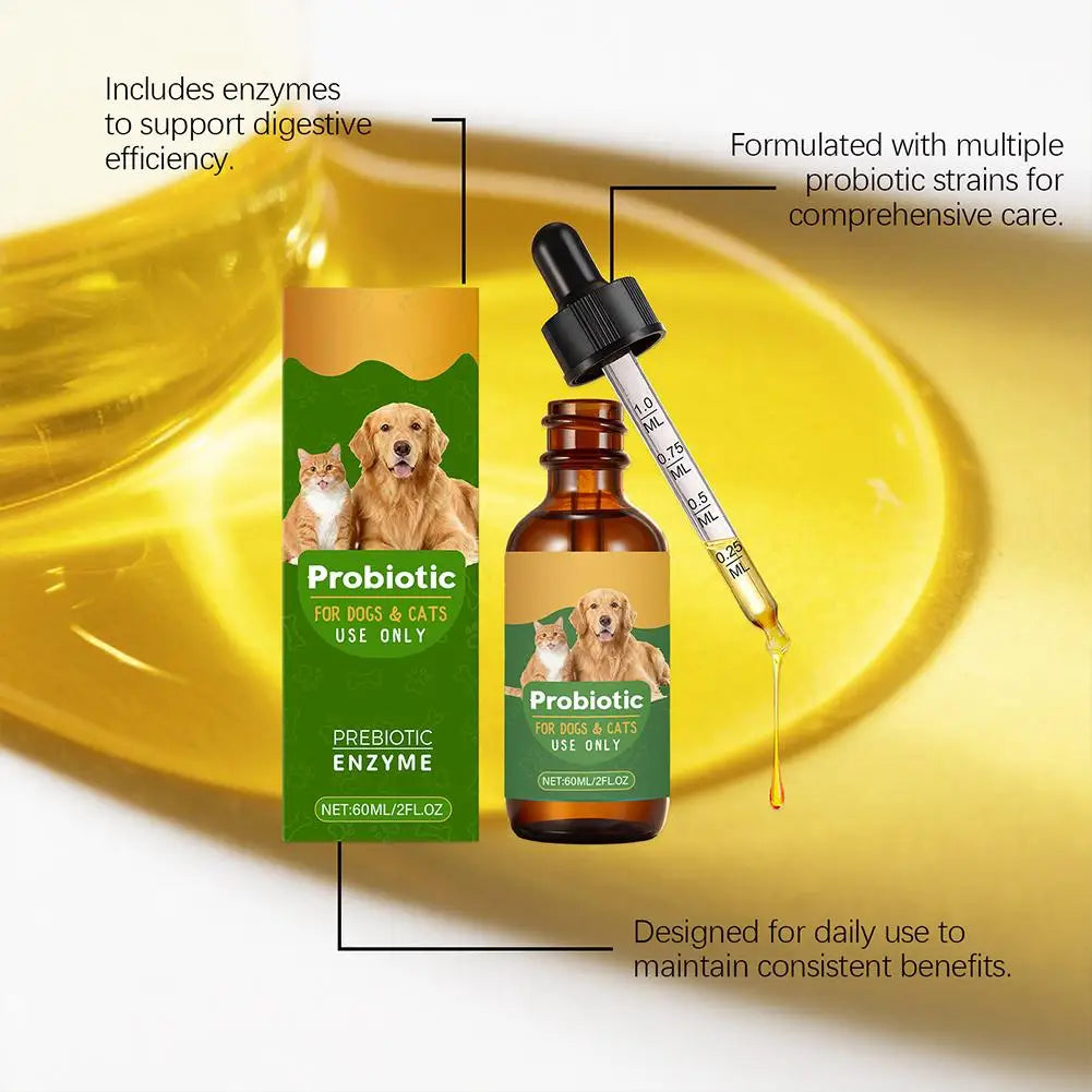 Pet Nutrition Supplement Probiotic Drops