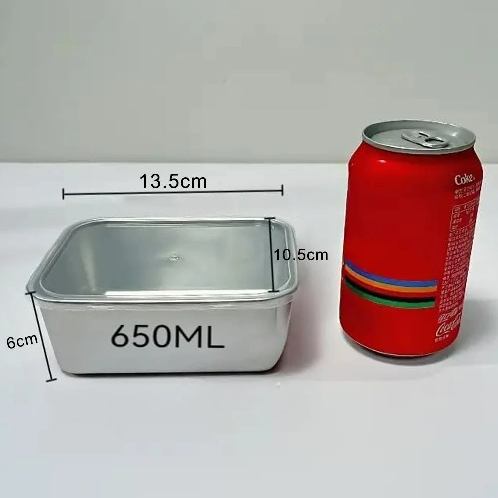 Stainless Steel Food Storage Container, Lid