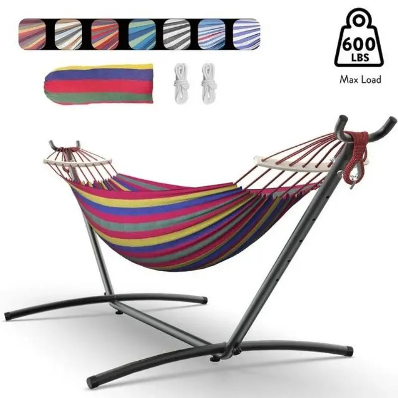Hammock with Adjustable Stand, 600lb Capacity