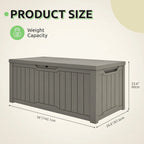 120-Gallon Deck Box, Lockable Lid