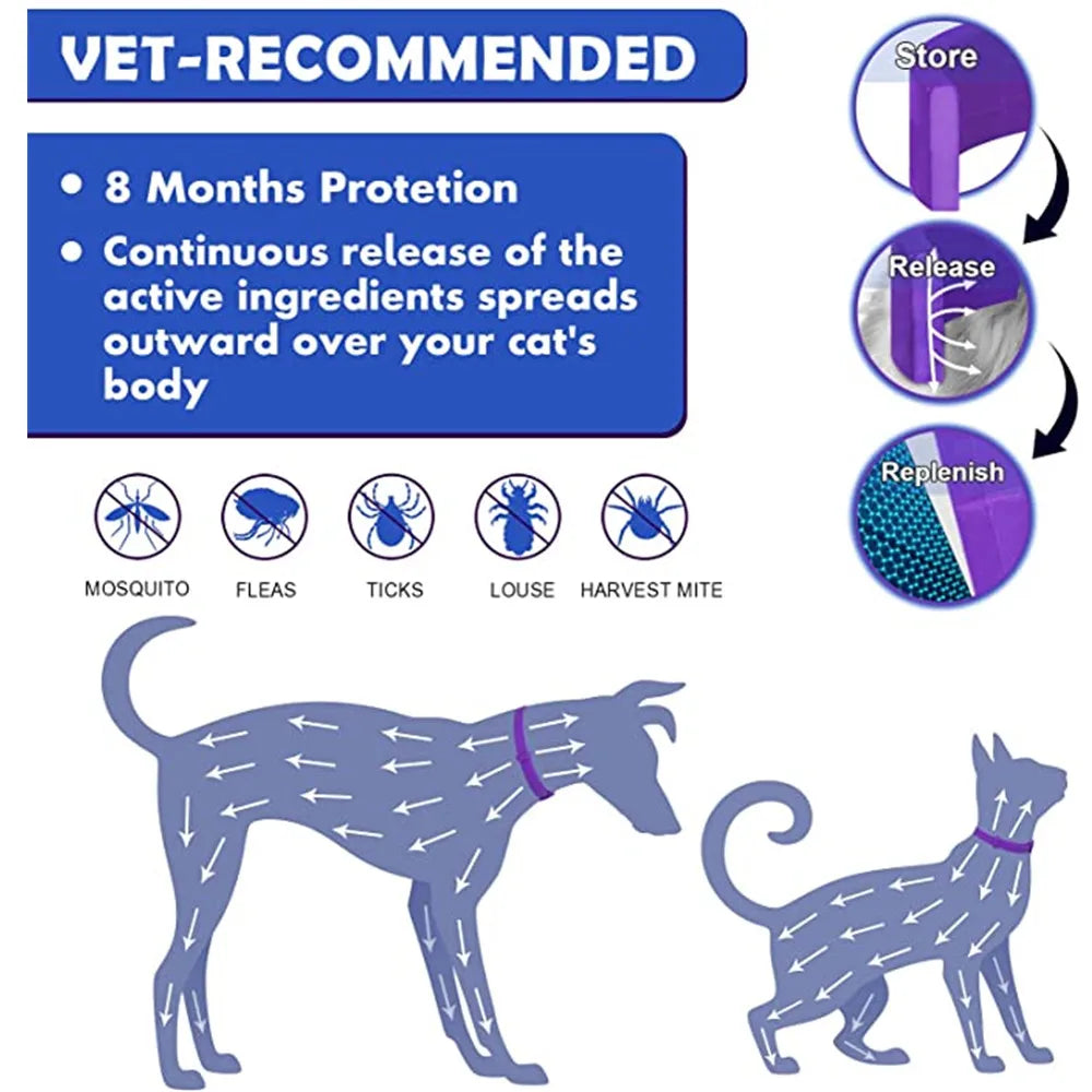 Pet Calming Collar, Adjustable Anxiety Pheromone