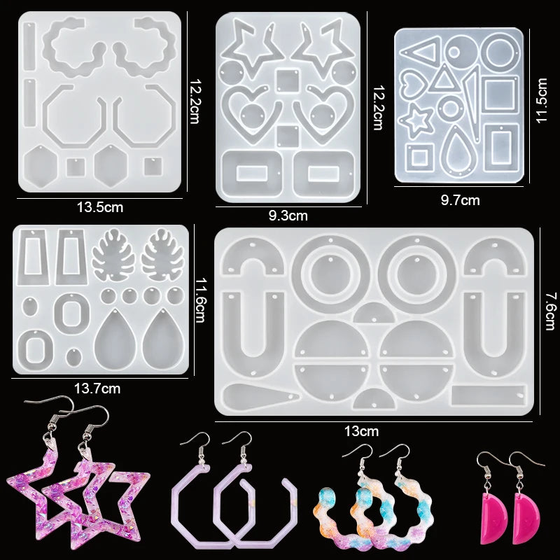16 Epoxy Casting Molds Set