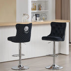 Set of 2 Swivel Chairs with Lion