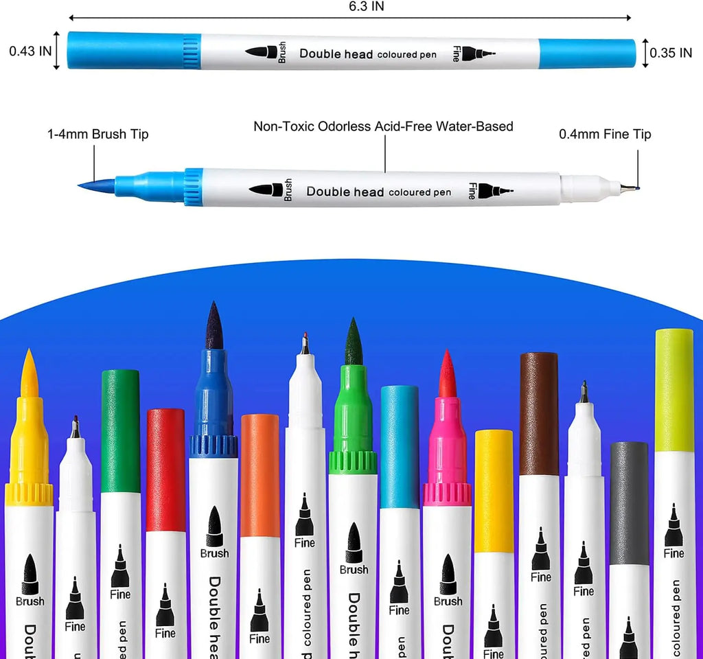 36 Dual Tip Markers - Lettering & Drawing