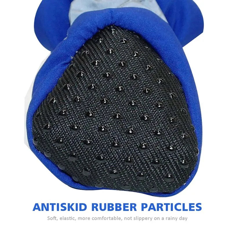 4pcs Antiskid Pet Shoes Waterproof