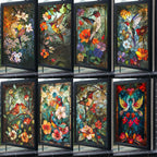 Retro Painted Printed Stained Glass Film