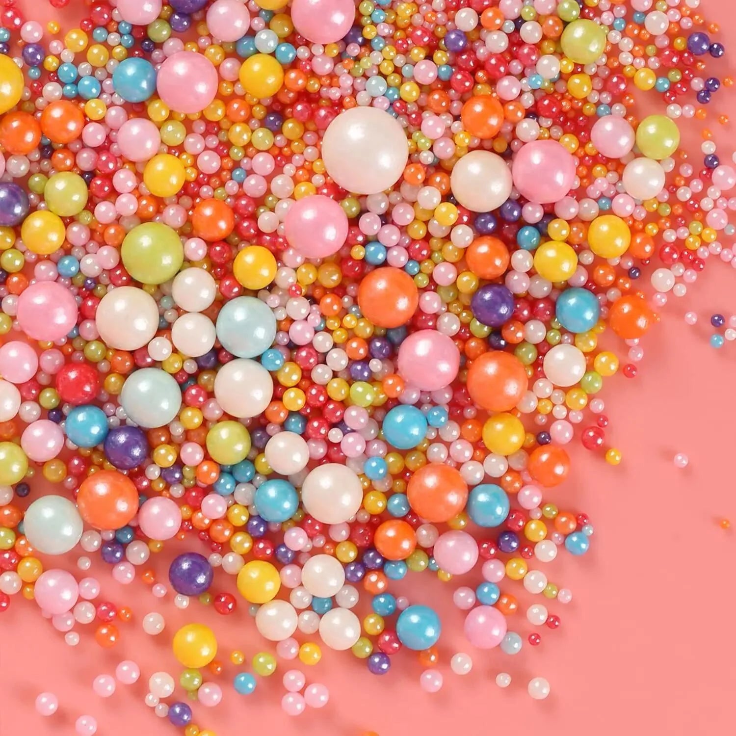 Colorful Pearl Sprinkles Cake Decor